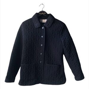 Braetan Black Quilted Button Down Lightweight Medium  Jacket